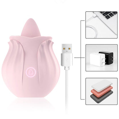 Rose Bloom – Tongue Licking Vibrator